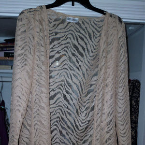 Hot Ginger L 100% poly cover up swim beige